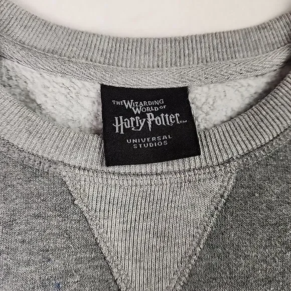 Slytherin Wizarding World of Harry Potter Sweatshirt Patch Universal Gray Small - Picture 5 of 11